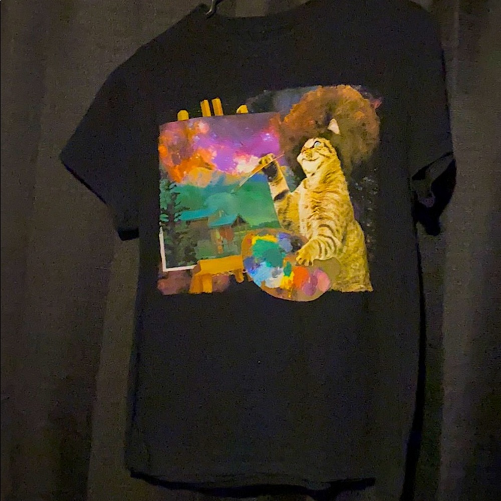 Bob Ross cat shirt